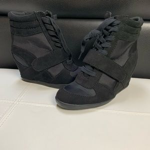 COPY - Black Vera Wang Sneaker Wedges